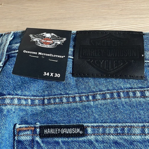Harley-Davidson Original Bootcut Jeans Blue Denim 99026-07VM Mens 34 X 30 NEW - Picture 12 of 14
